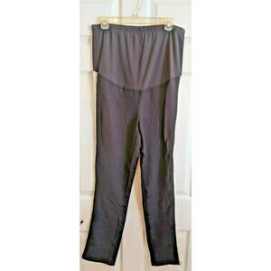 J C Penney Planet Motherhood  Maternity Pants Large NWT Black w White Stripes
